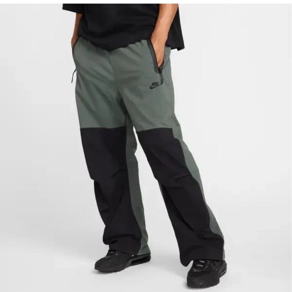 NEW Nike Tech Woven Oversized Track Pants Green Black HM7158-338 Mens Size Large